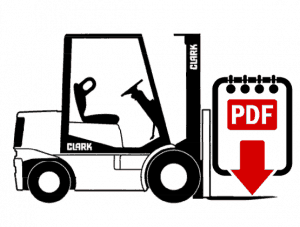 Clark GPX25E Forklift Operation, Parts and Repair Manual